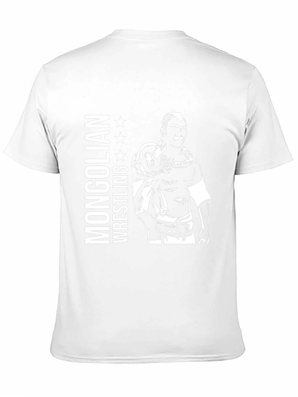 Mongolian Wrestling T-Shirt - Black Graphic Tee