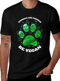 Animals are Friends Be Vegan T-Shirt