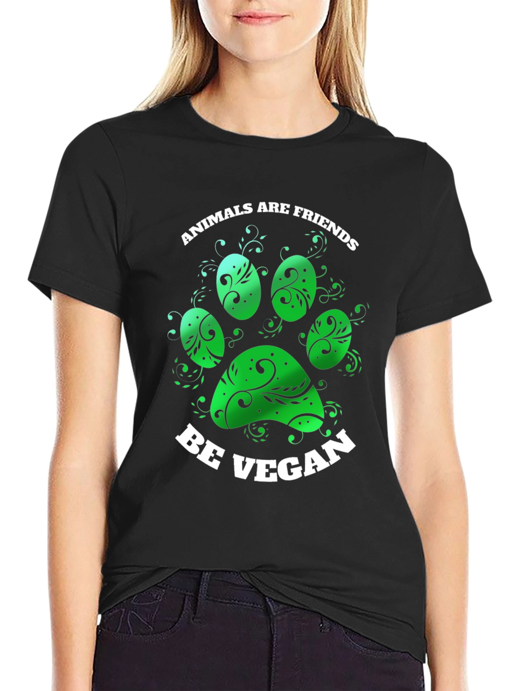 Animals are Friends Be Vegan T-Shirt