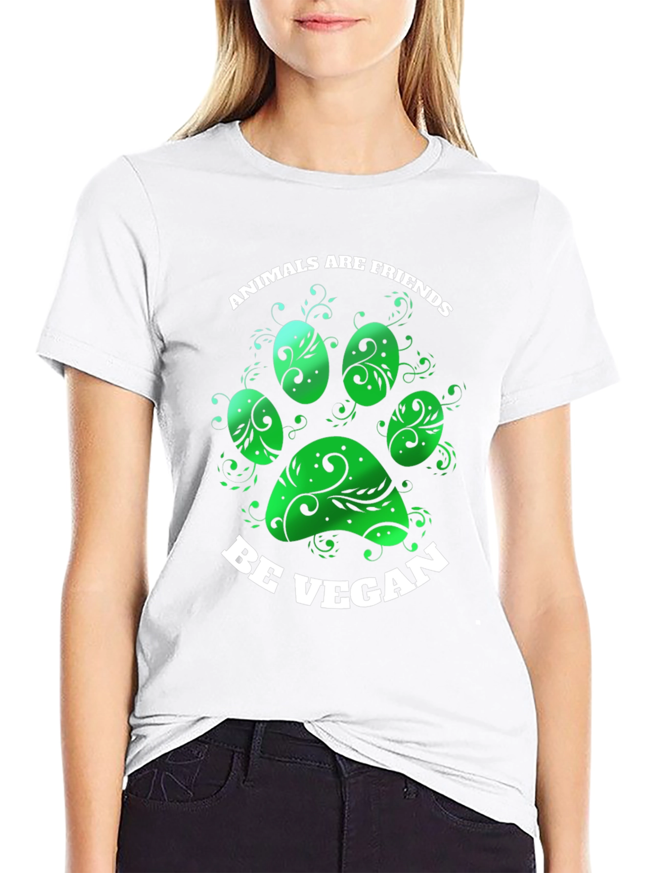 Animals are Friends Be Vegan T-Shirt