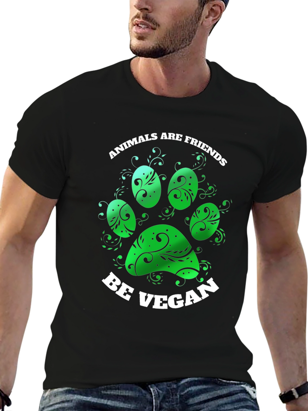 Animals are Friends Be Vegan T-Shirt