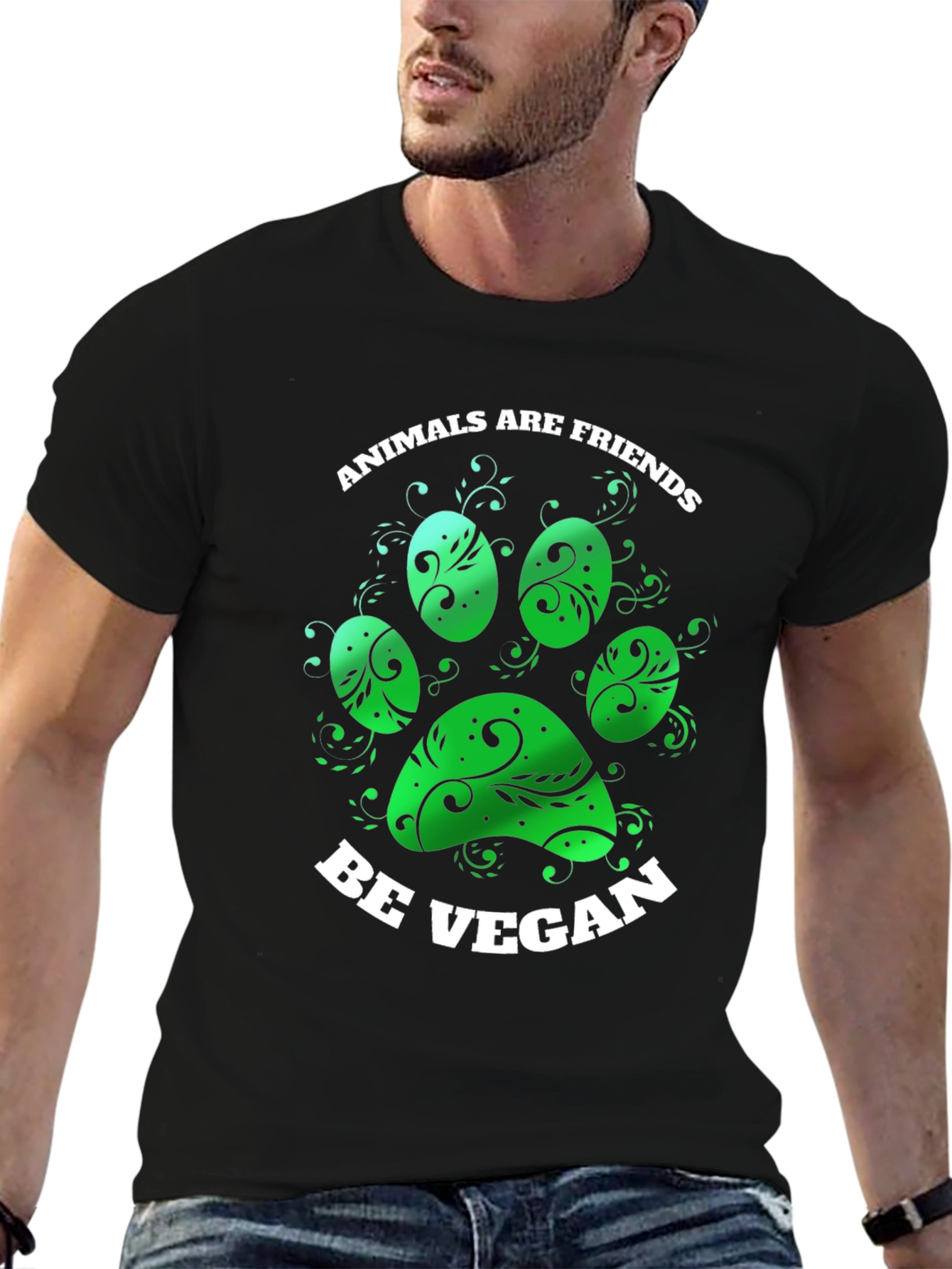 Animals are Friends Be Vegan T-Shirt