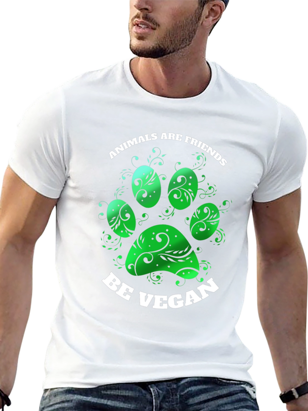 Animals are Friends Be Vegan T-Shirt