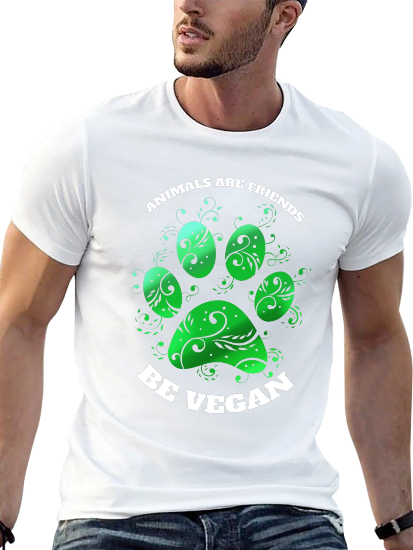 Animals are Friends Be Vegan T-Shirt