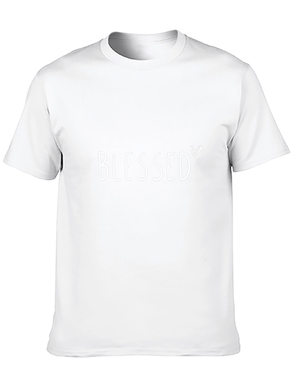 Blessed Heart Graphic Black T-Shirt