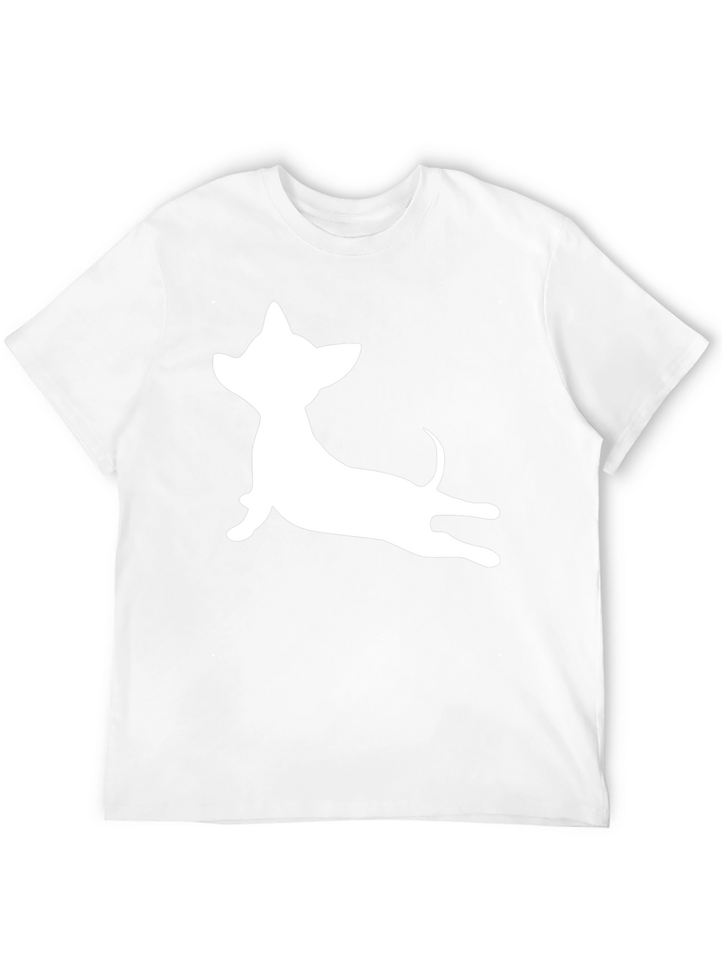 Chihuahua Silhouette T-Shirt - Casual Black Tee