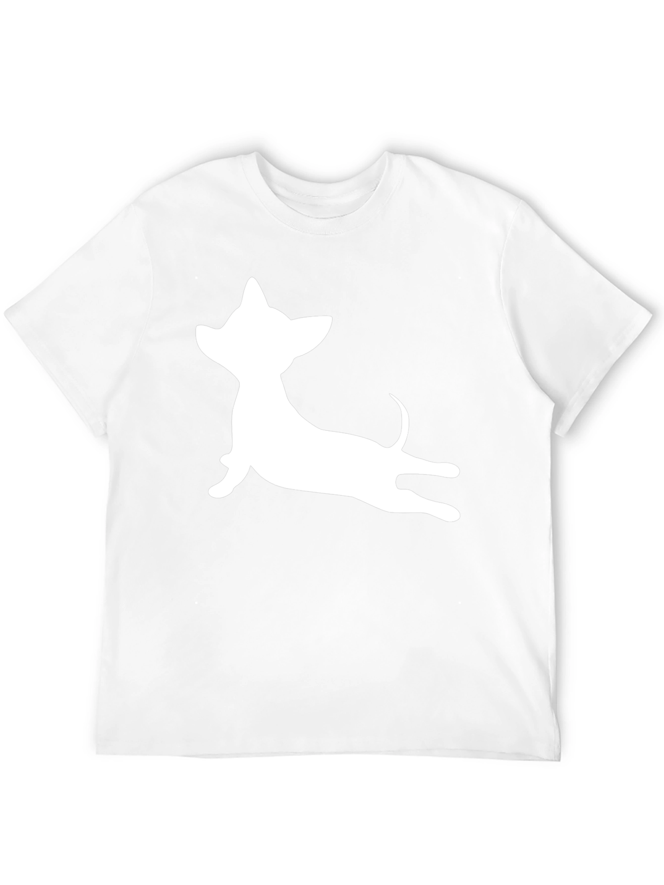 Chihuahua Silhouette T-Shirt - Casual Black Tee