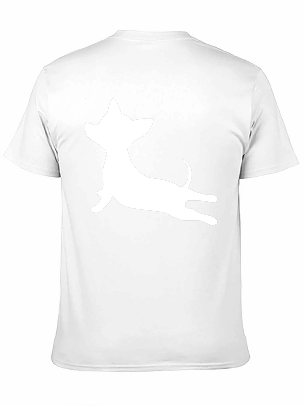 Chihuahua Silhouette T-Shirt - Casual Black Tee