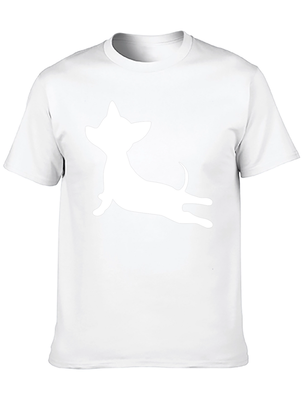 Chihuahua Silhouette T-Shirt - Casual Black Tee