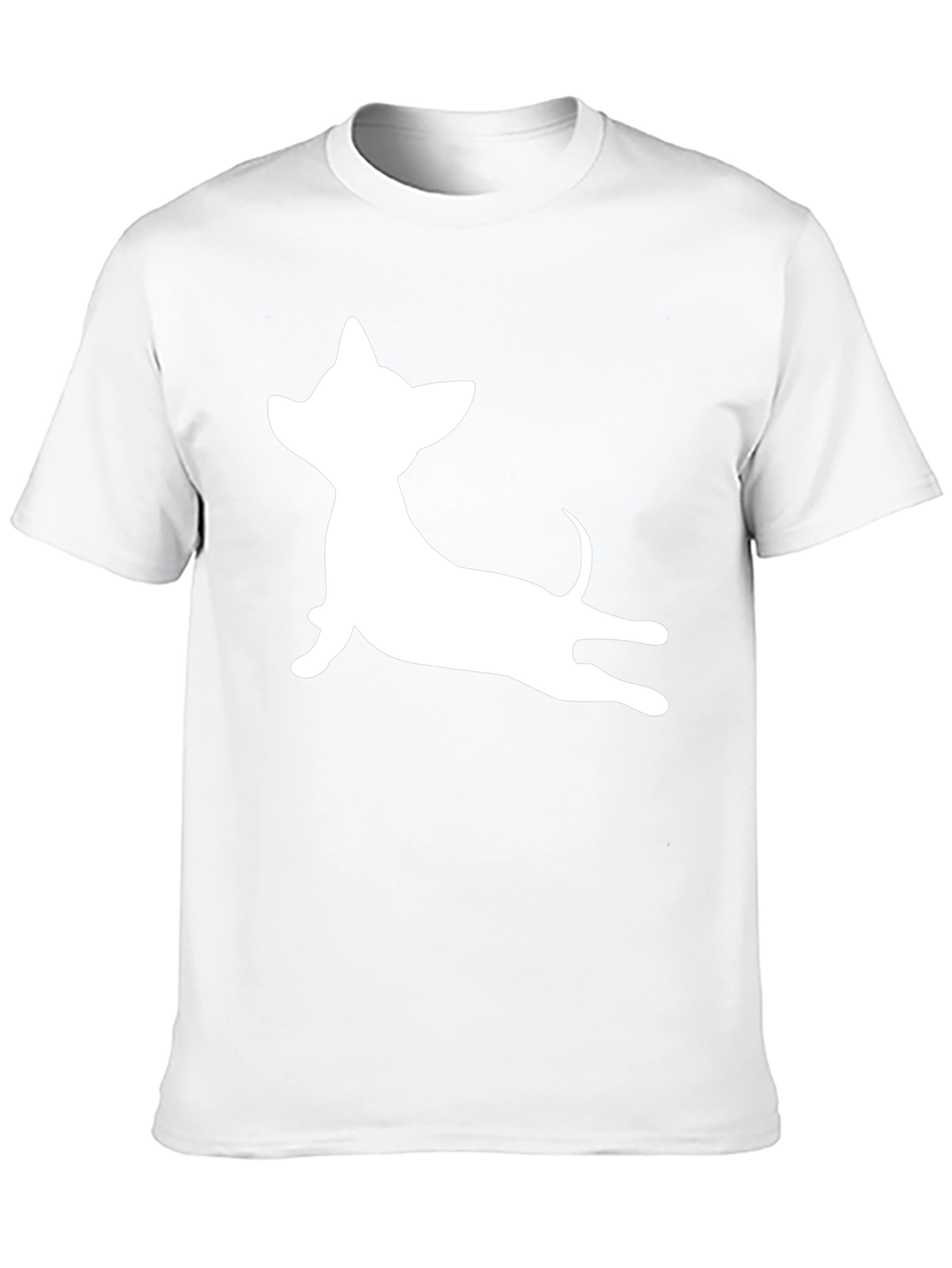 Chihuahua Silhouette T-Shirt - Casual Black Tee