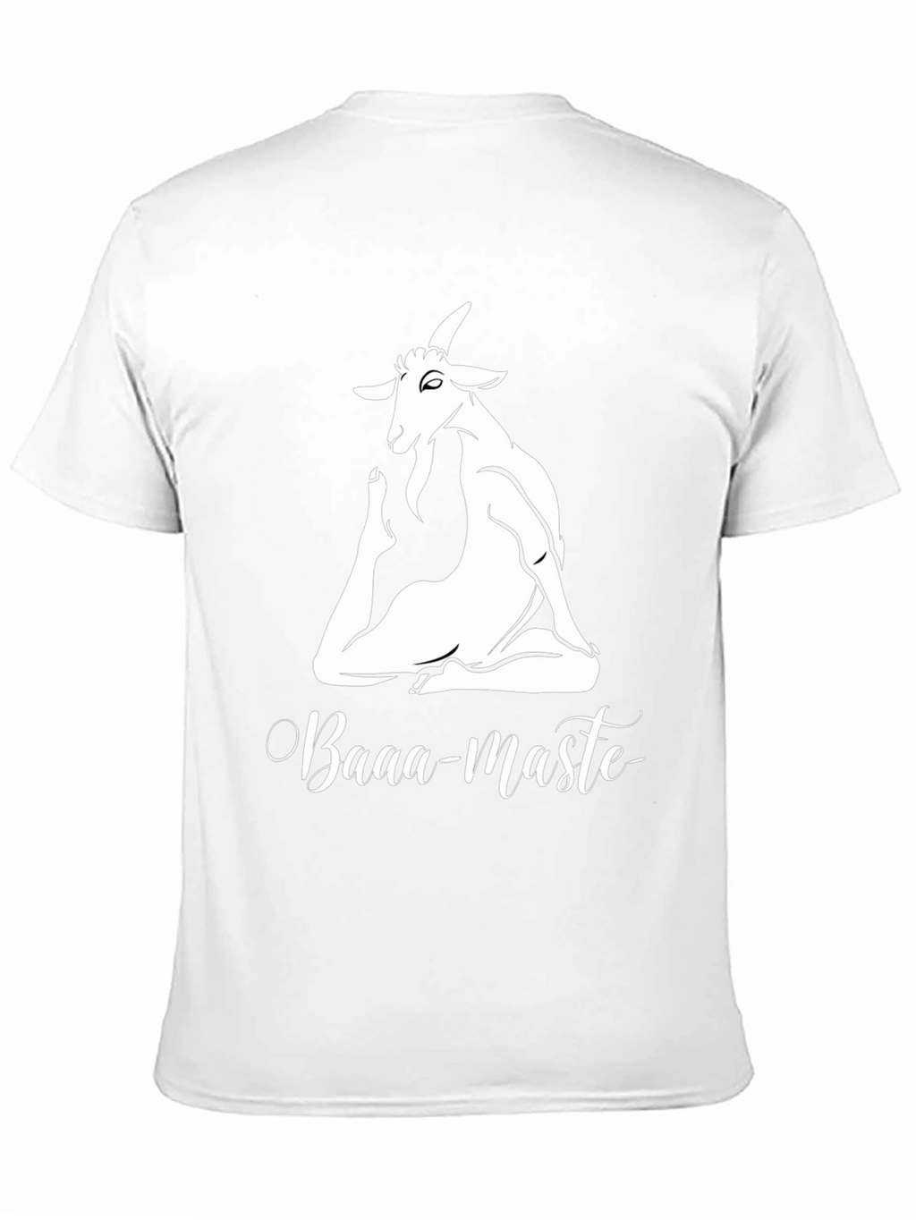 Yoga Goat Tee: Baaa-maste Black T-Shirt