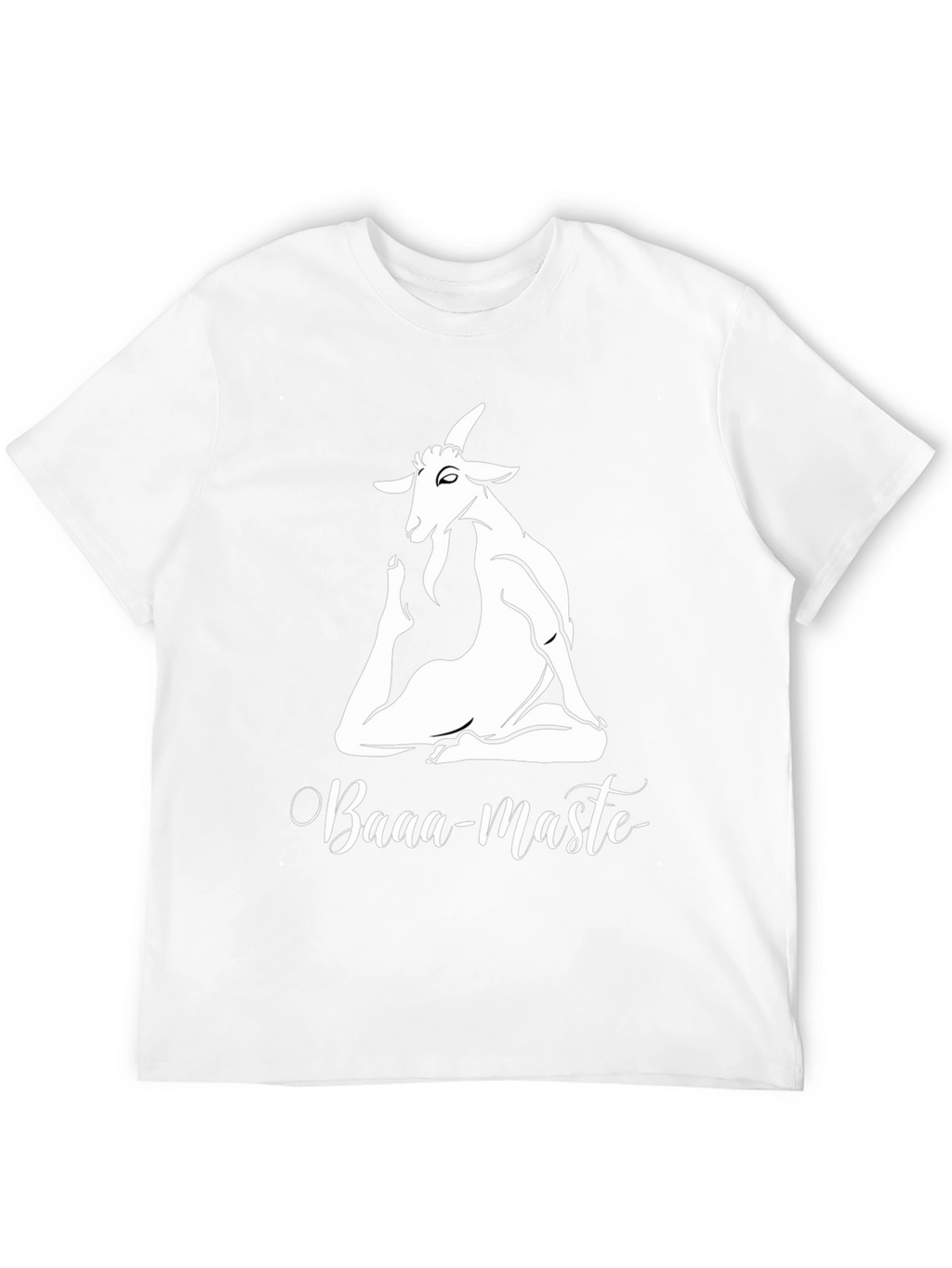 Yoga Goat Tee: Baaa-maste Black T-Shirt