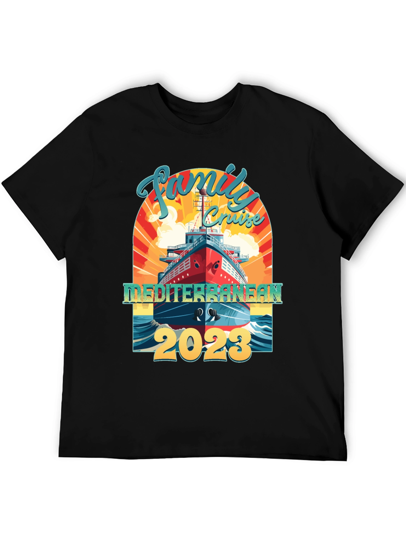 Family Mediterranean Cruise 2023 T-Shirt