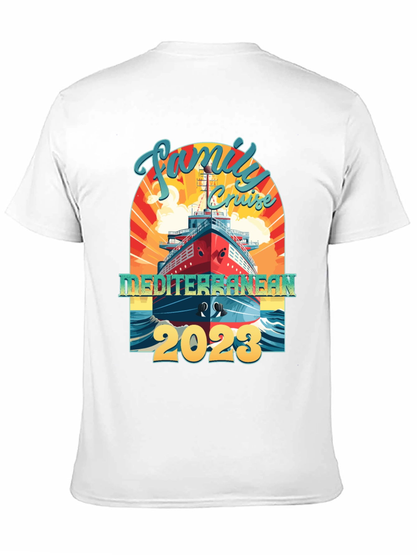 Family Mediterranean Cruise 2023 T-Shirt