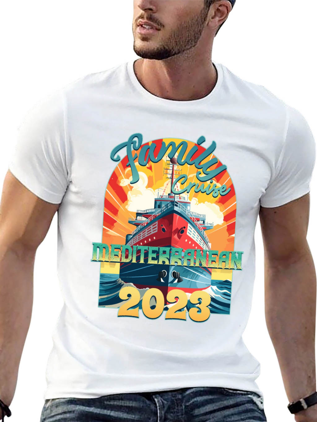 Family Mediterranean Cruise 2023 T-Shirt