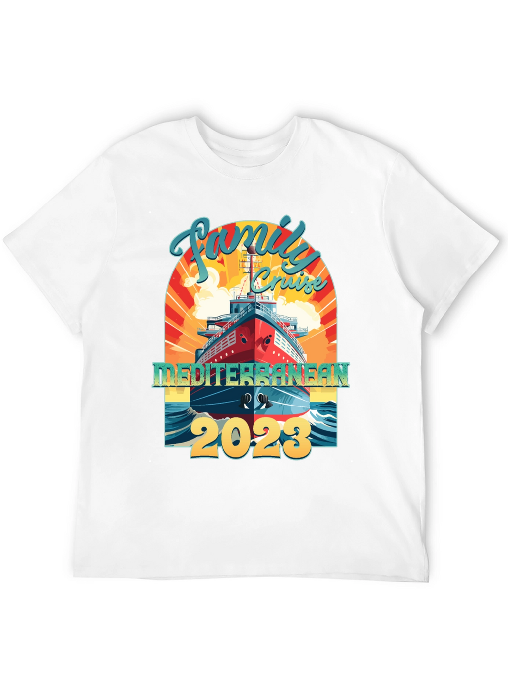 Family Mediterranean Cruise 2023 T-Shirt