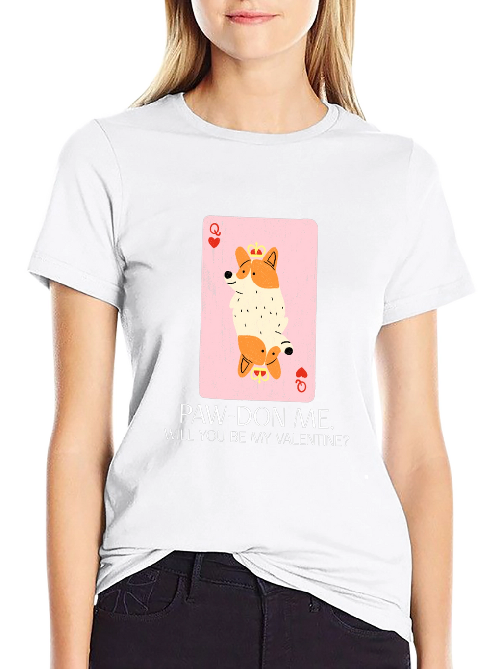 Queen Corgi Valentine T-Shirt