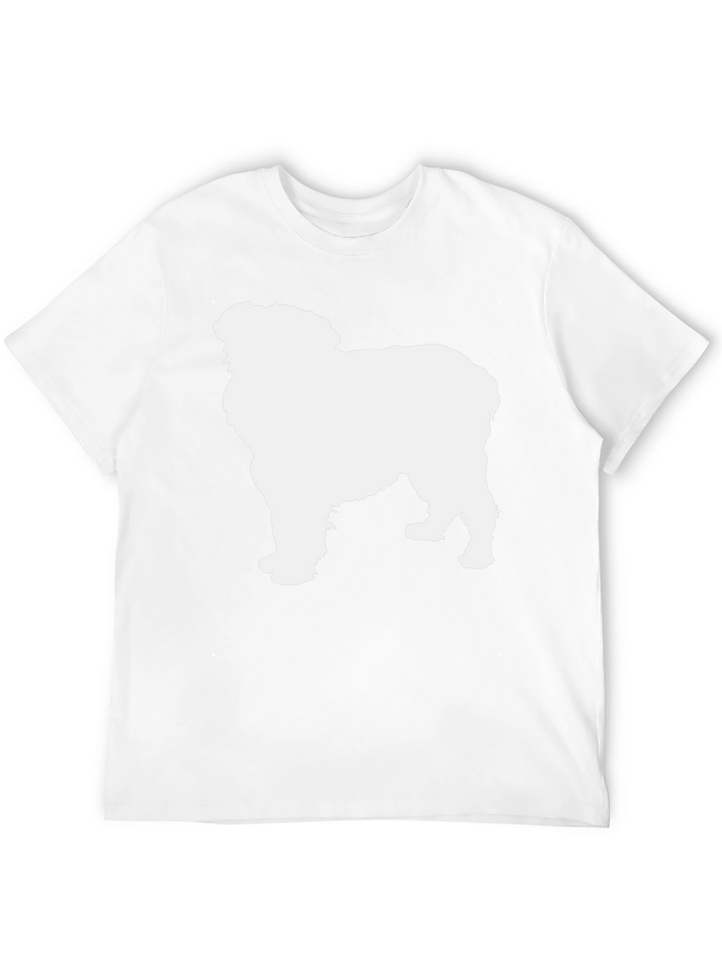Dog Silhouette T-Shirt - Black Cotton Tee