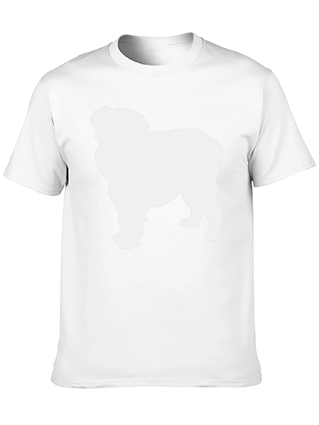 Dog Silhouette T-Shirt - Black Cotton Tee