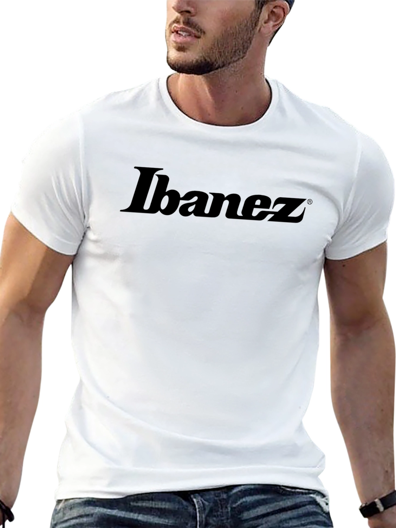 Ibanez Logo Black T-Shirt - Classic Rock Guitar Apparel