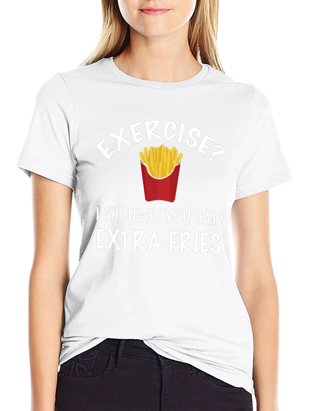 Funny Extra Fries Graphic Tee