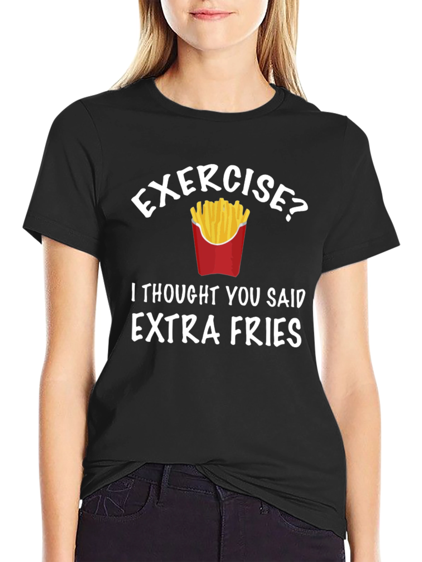 Funny Extra Fries Graphic Tee