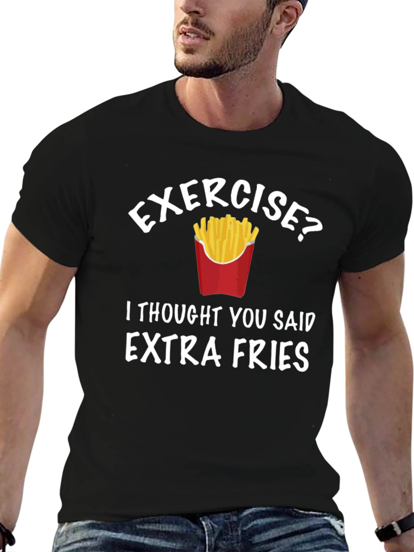 Funny Extra Fries Graphic Tee