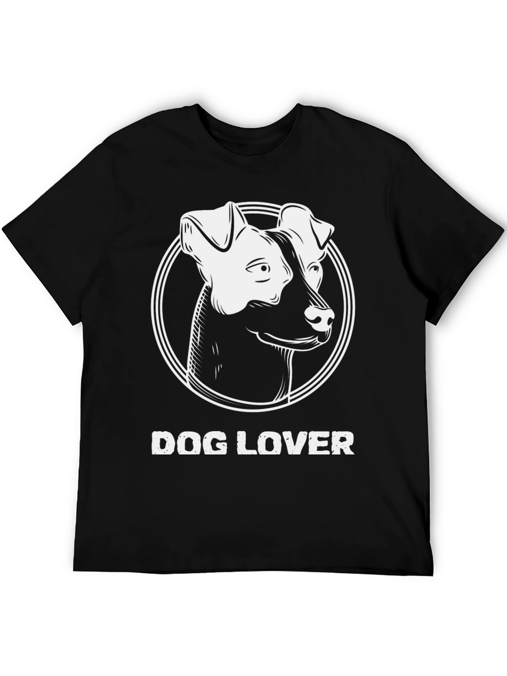 Dog Lover Black T-Shirt - Cute Dog Graphic Tee