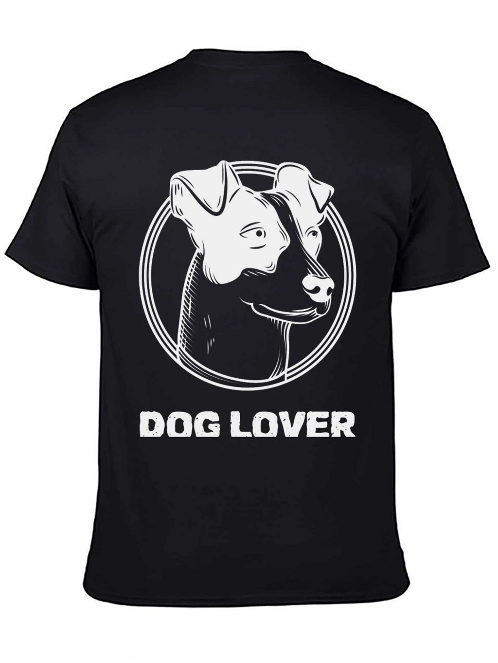 Dog Lover Black T-Shirt - Cute Dog Graphic Tee