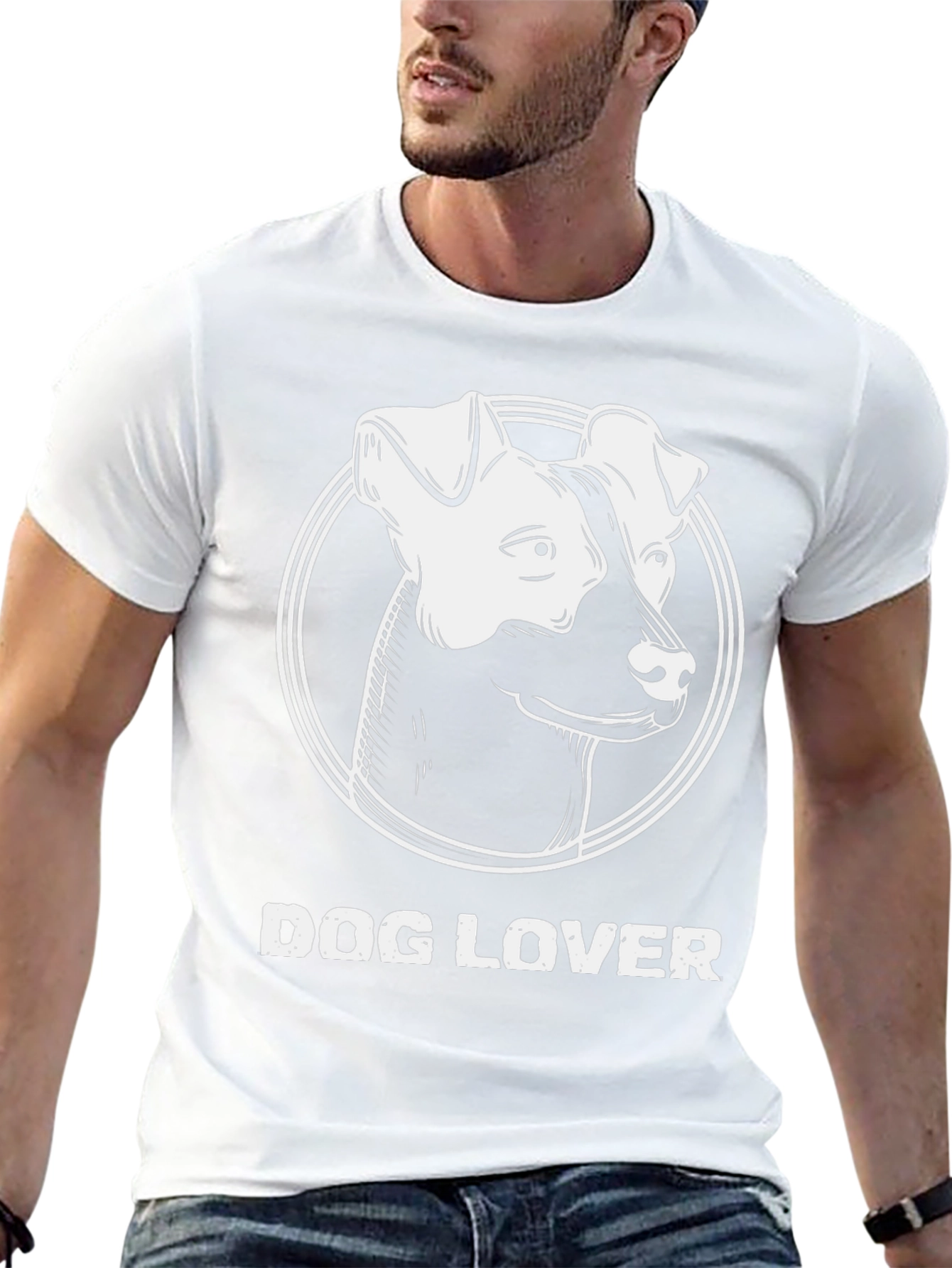 Dog Lover Black T-Shirt - Cute Dog Graphic Tee