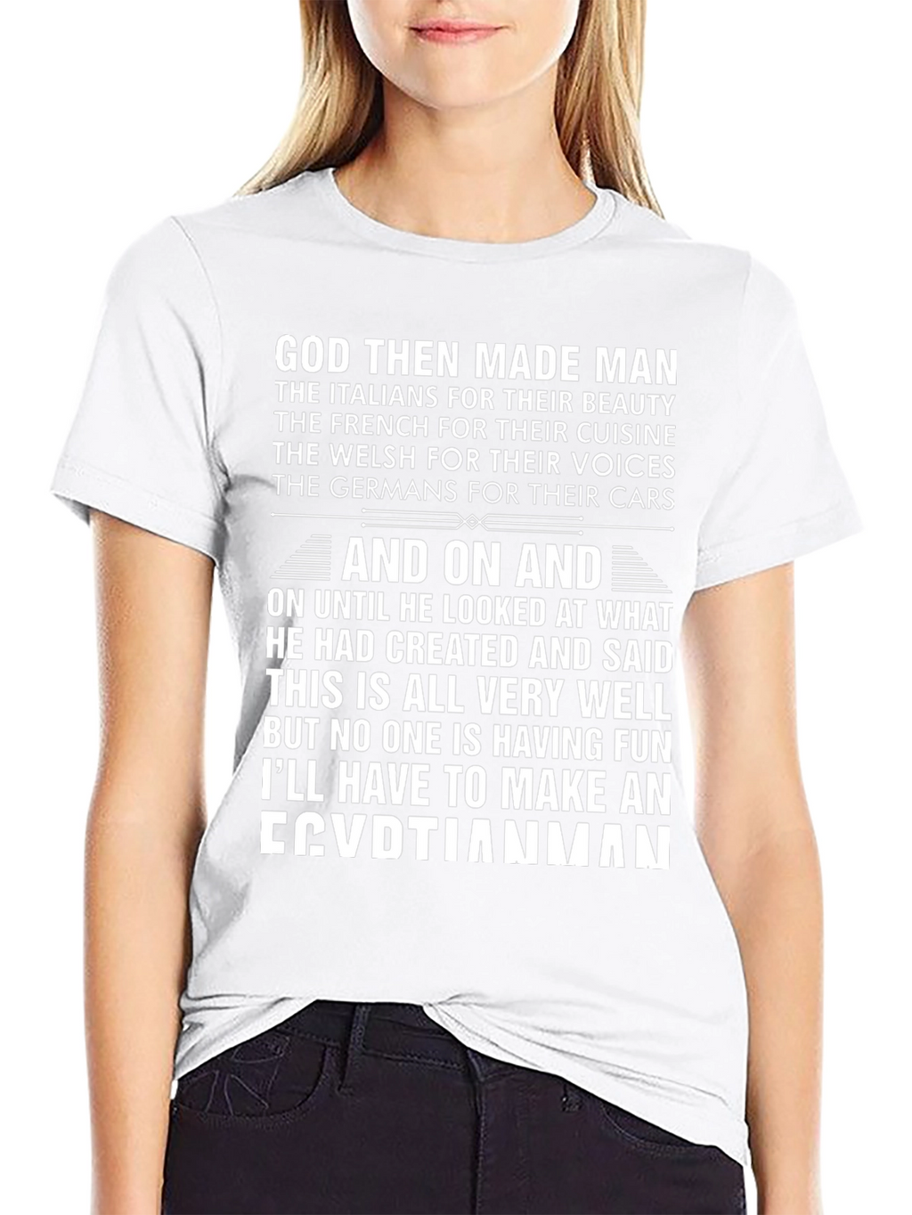 Egyptian Man T-Shirt: God Made Man