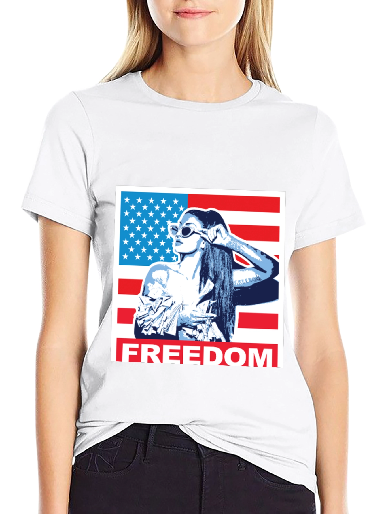 Freedom Graphic T-Shirt - Patriotic USA Design
