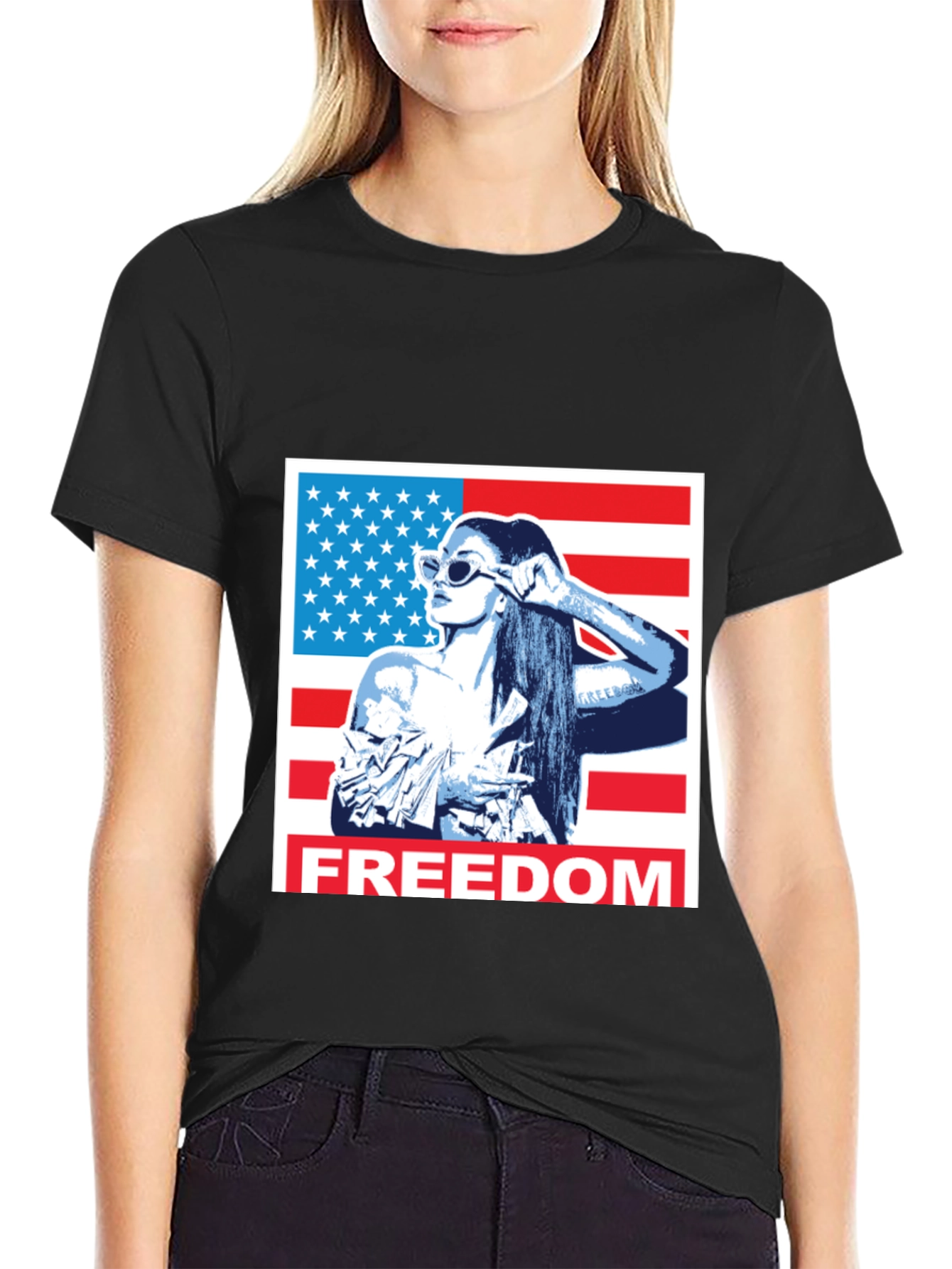Freedom Graphic T-Shirt - Patriotic USA Design