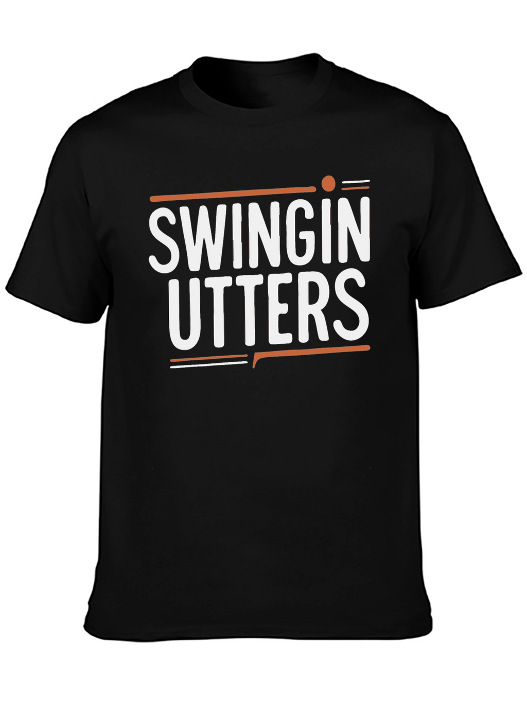 Swingin Utters Graphic Tee - Black Cotton Blend