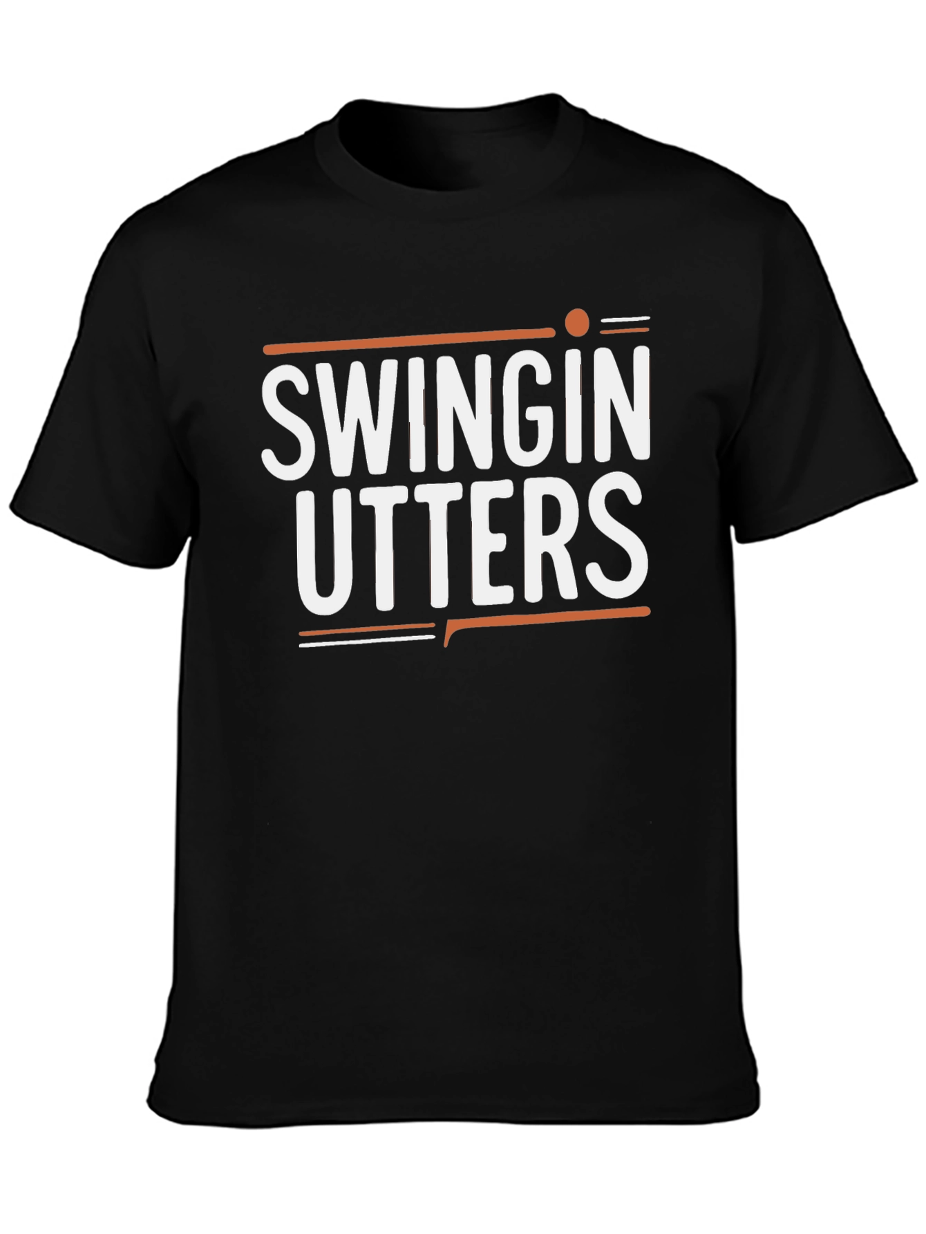 Swingin Utters Graphic Tee - Black Cotton Blend