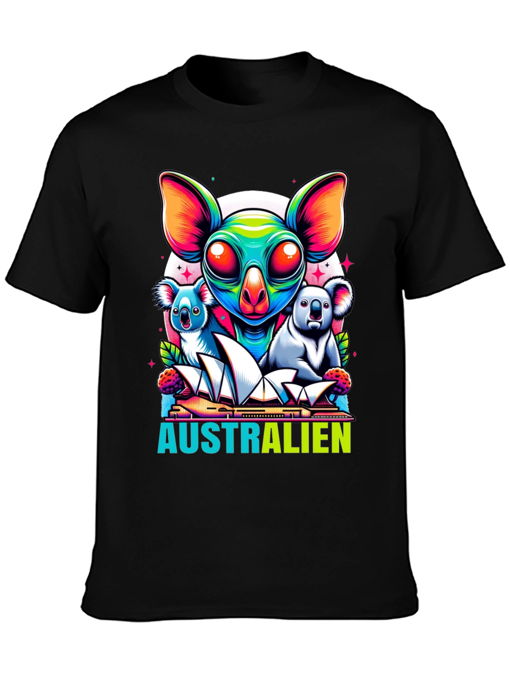 Aussie Pride T-Shirt: Alien Koala Design