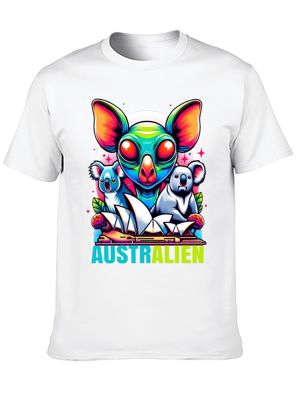 Aussie Pride T-Shirt: Alien Koala Design
