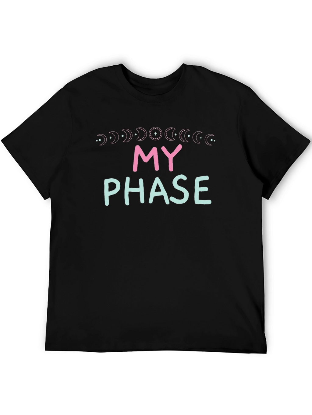 My Phase Moon Cycle Graphic Tee - Black