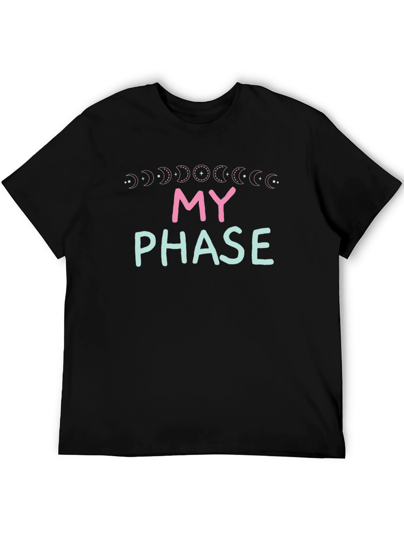My Phase Moon Cycle Graphic Tee - Black
