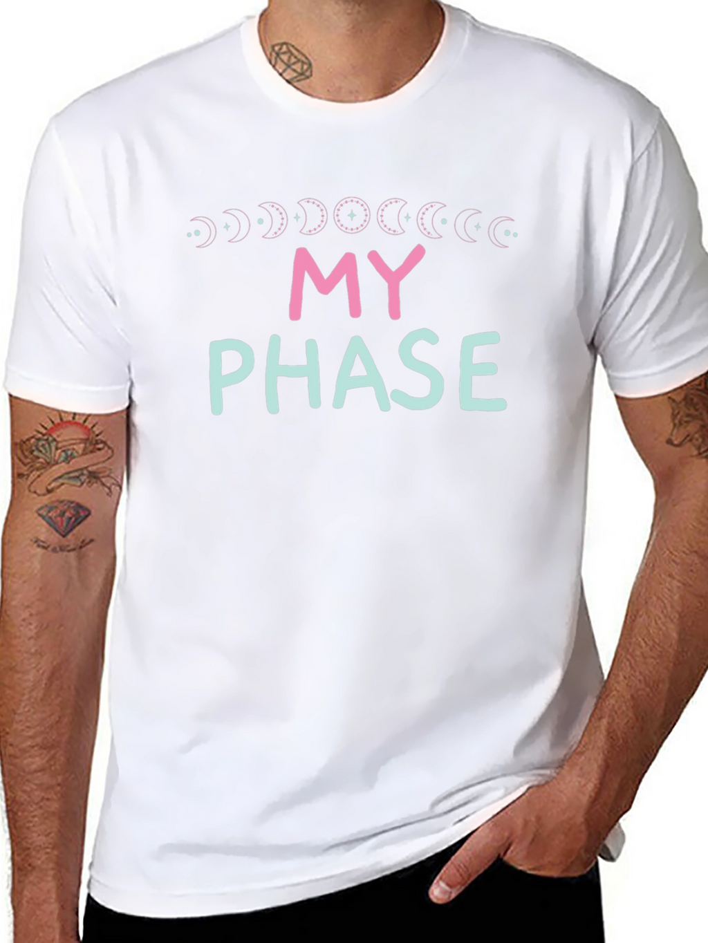 My Phase Moon Cycle Graphic Tee - Black