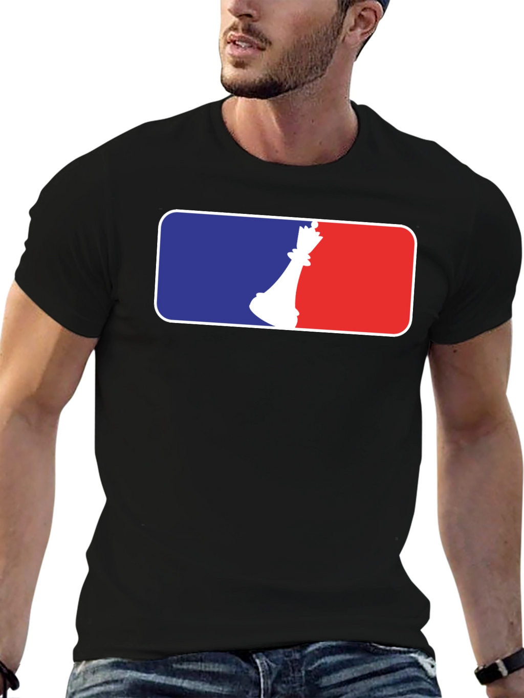 Chess Queen Black T-Shirt - Strategy Game Design