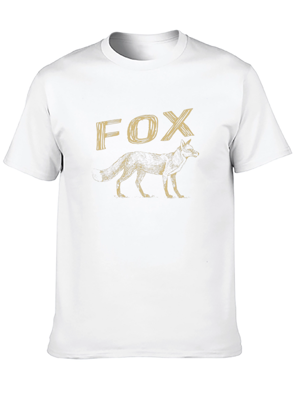 Cool Fox Graphic Print Black T-Shirt