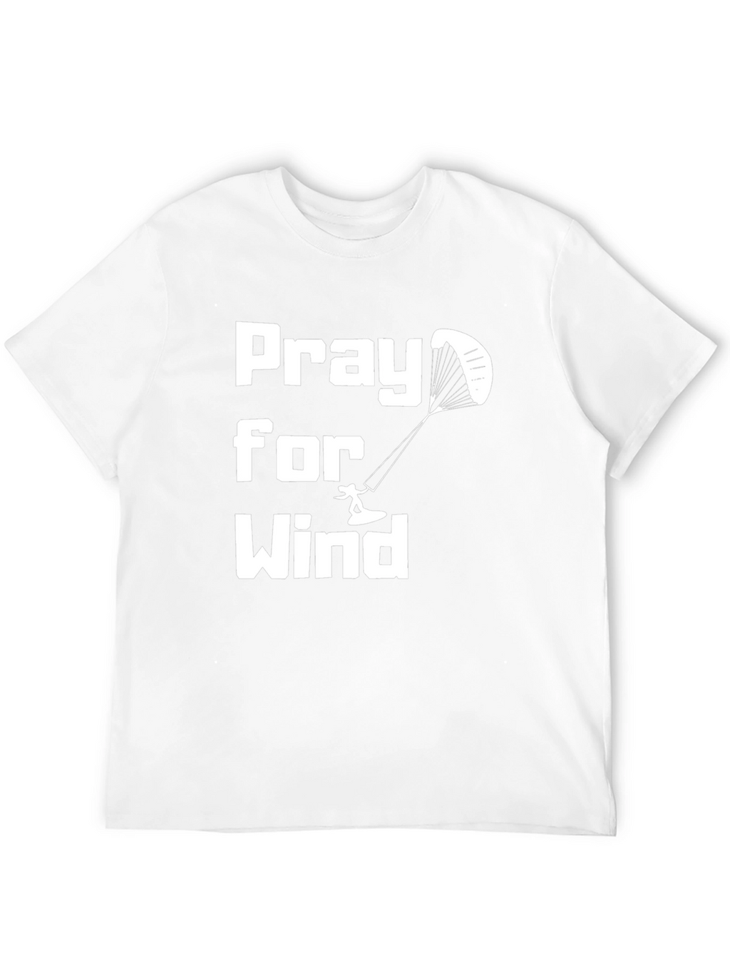 Pray for Wind Kitesurfing Black Tee