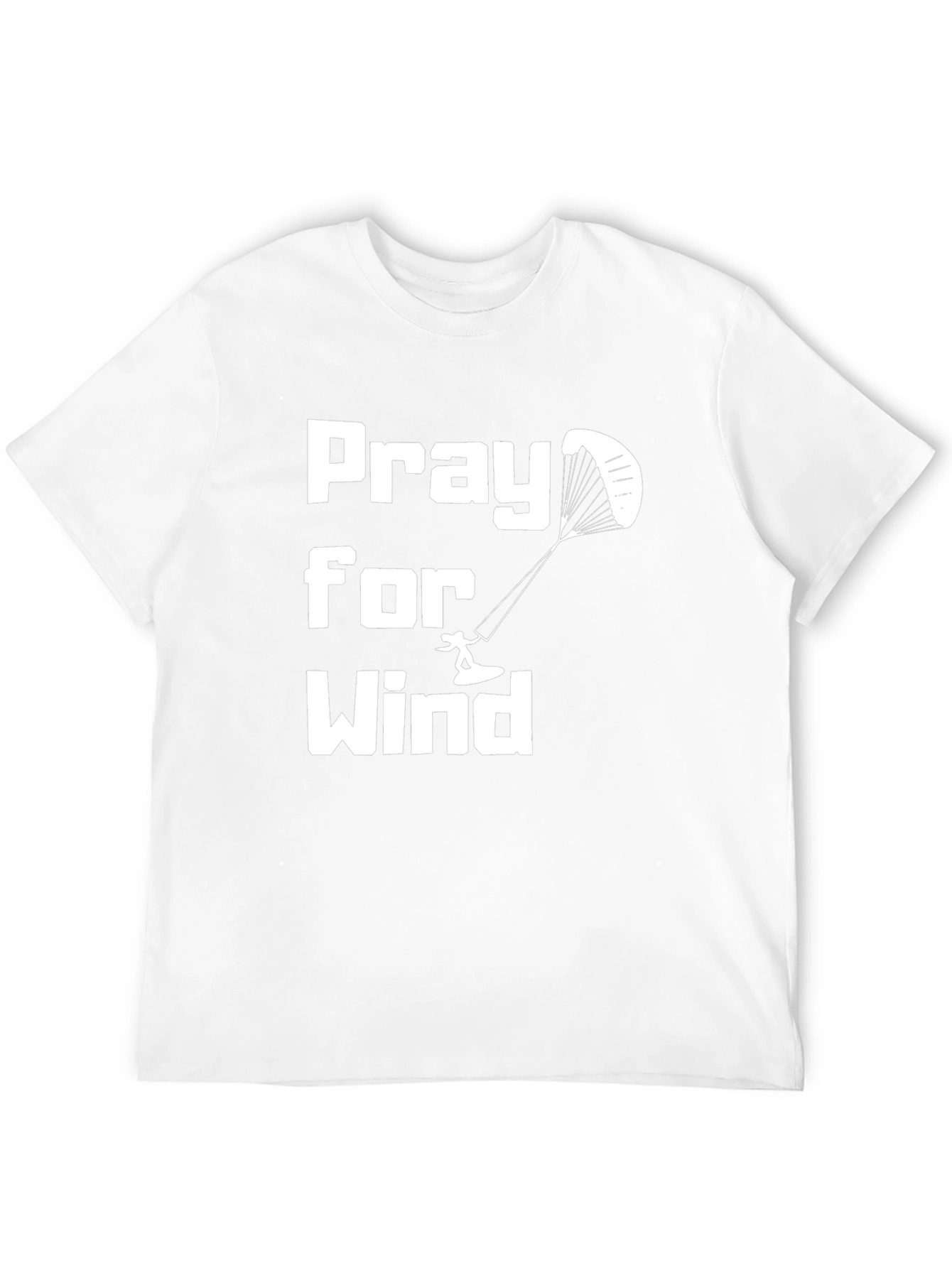 Pray for Wind Kitesurfing Black Tee