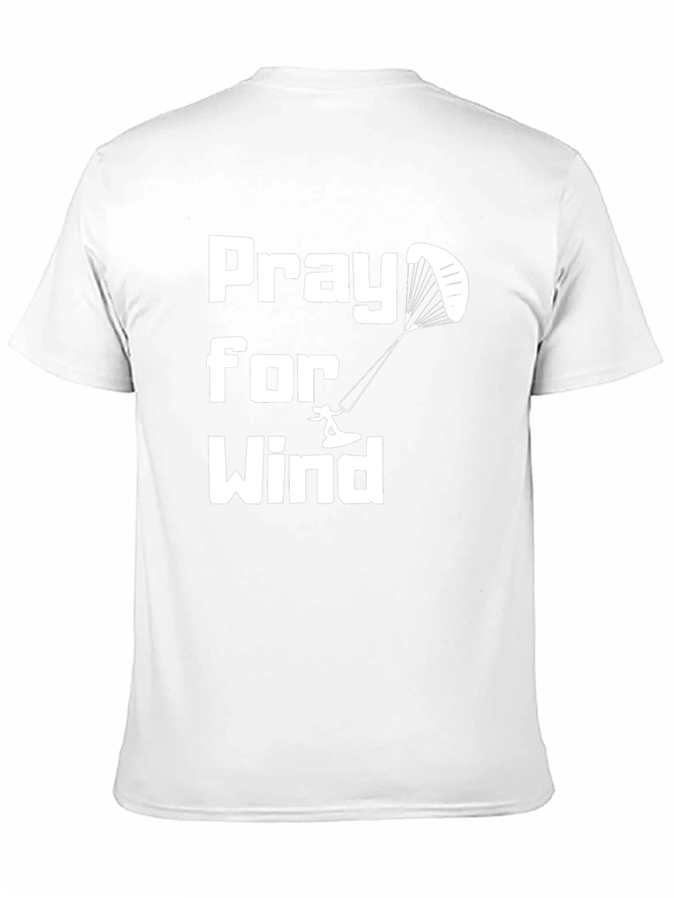 Pray for Wind Kitesurfing Black Tee