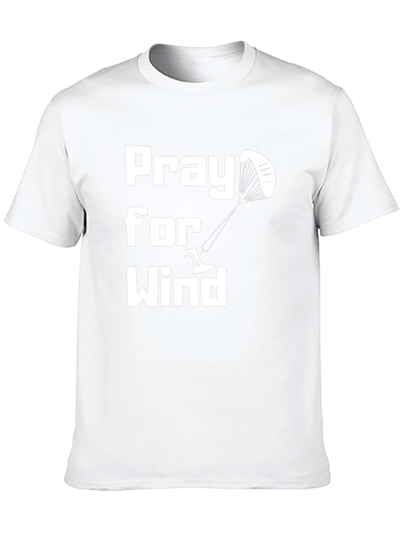 Pray for Wind Kitesurfing Black Tee