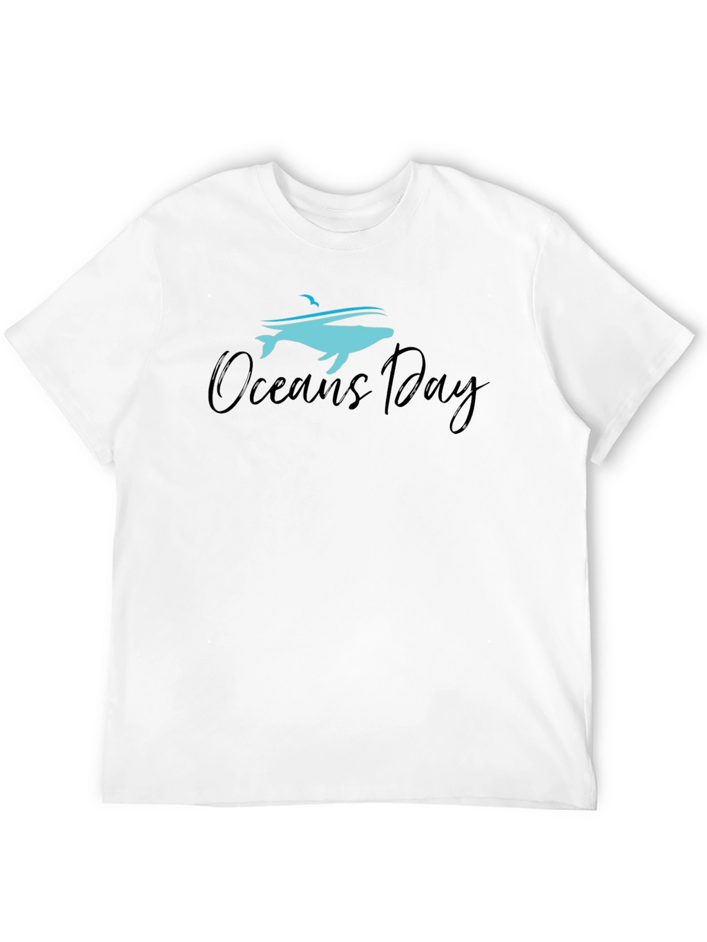 Oceans Day Graphic T-Shirt - Black