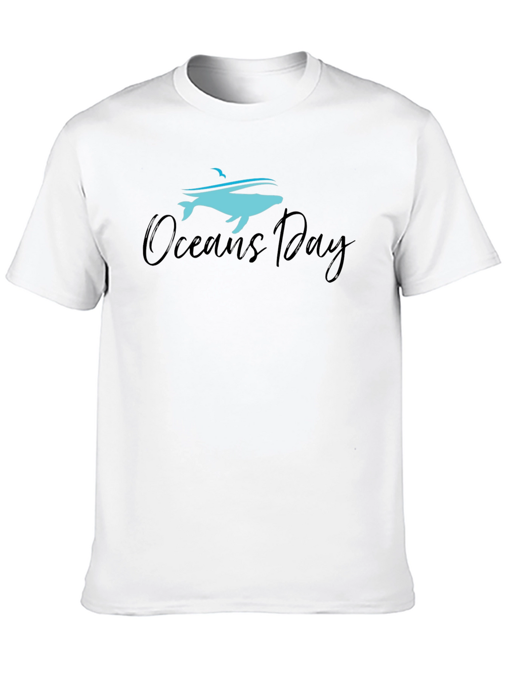 Oceans Day Graphic T-Shirt - Black