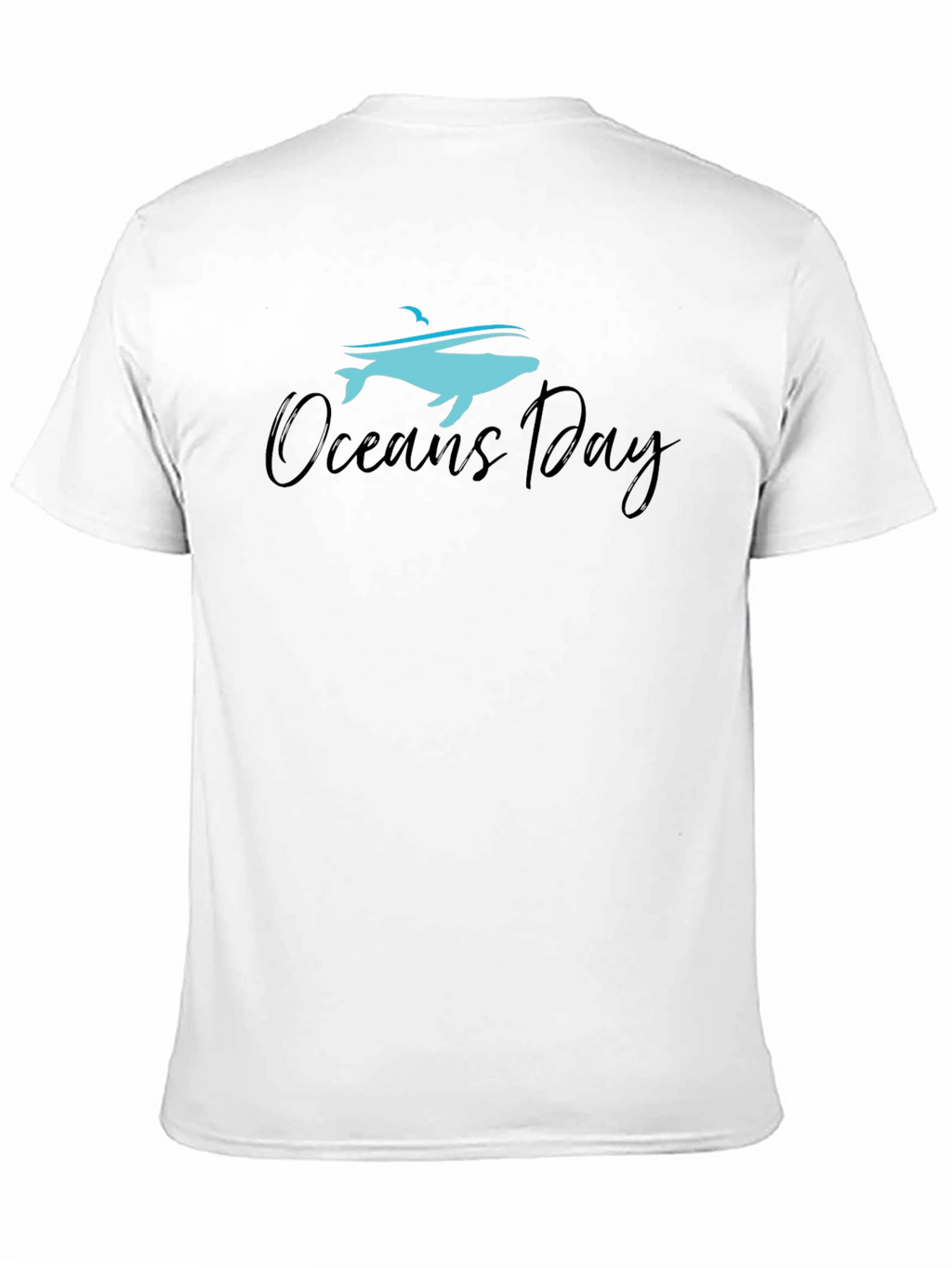 Oceans Day Graphic T-Shirt - Black