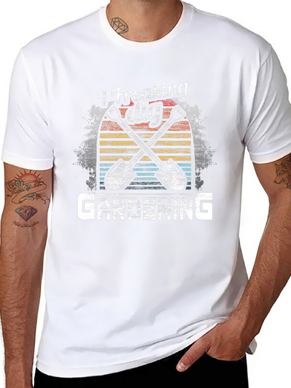I Freaking Dig Gardening Graphic Tee - Black